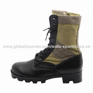 High-quality Men's Dress Boot, Leather and Canvas Upper and Rubber Outsole, 39-46# Sizes