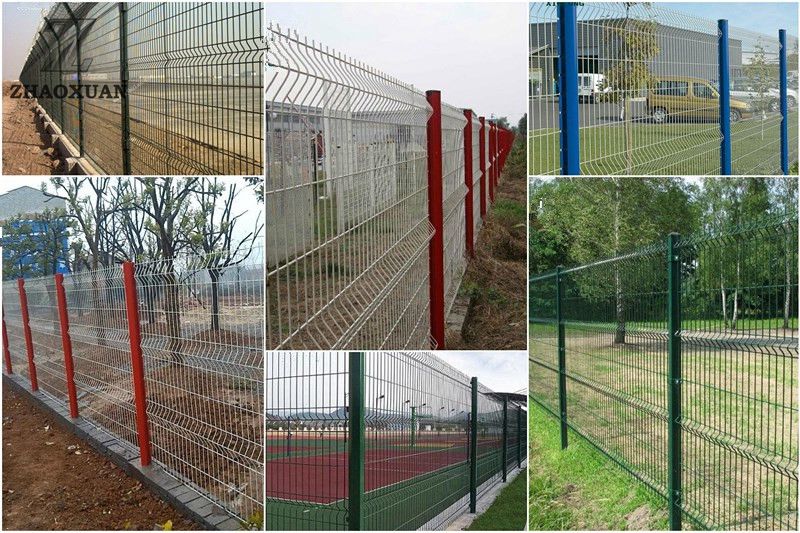 Τιμές χονδρικής PVC Coated Galvanized Highway 3D Curved Wire Mesh Fence Garden Fence Panel