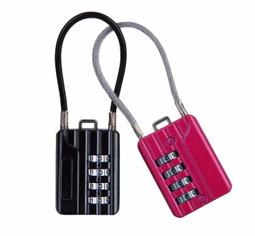 password 3 digit Digital safety iron cable padlock