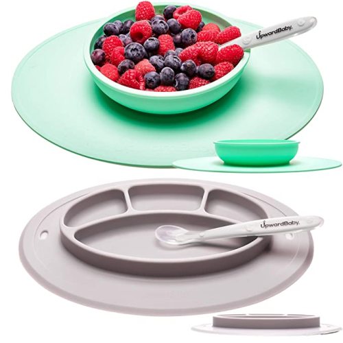 Silicone Divided Plate Custom Silicone Suction Baby Plates and Bowls Set Manufactory