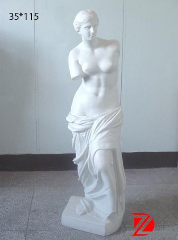 white stone venus statue