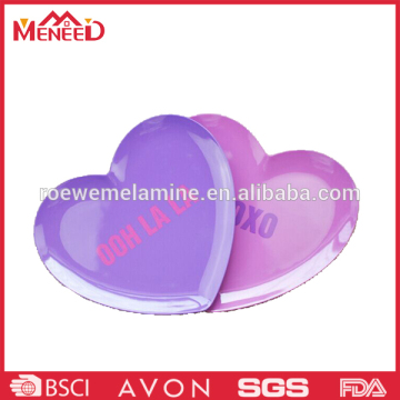 High quality heart shape wedding use plate