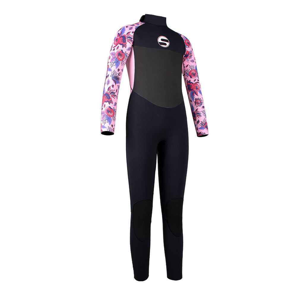 Seaskin Girls Back Zip 3mm Neoprene Surfing Wetsuit