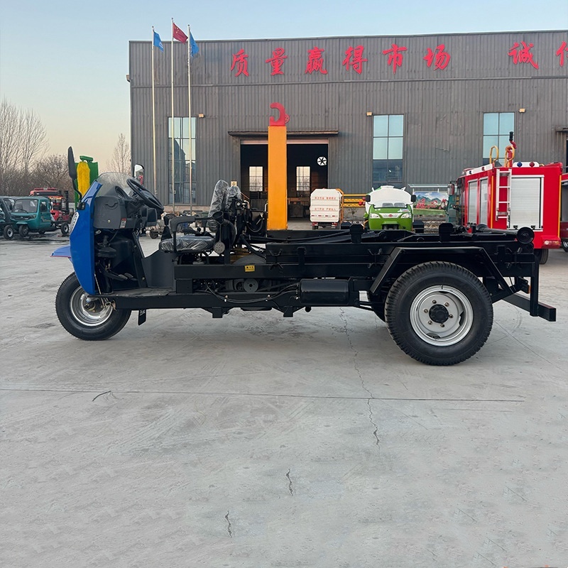 Portable Three-Wheel Diesel Hook Lift Waste Transfer Unit