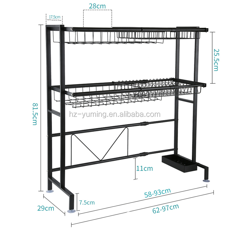 Adjustable And Reinforced 2019 New Arrival Kitchen AccessoriesOf Kitchen Storage Rack,Kitchen Organizer Rack