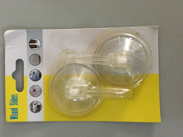 Transparent plastic hook series