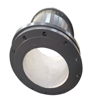 Abrasion resistant ceramic lined pipe