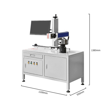 Zixu MOPA Fiber Laser Flange Rotary Marking Machine for Flange & Valve Circle Surface