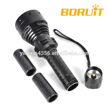 Black Infrared Rechargeable Led Flashlight