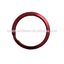 Fashion High Quality Metal Flat Red Color Split Ring
