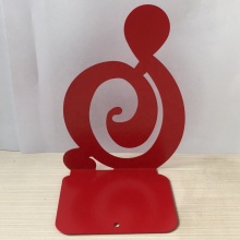 Creative personality red note iron book stand