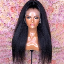 Wholesale 13X4 HD Lace Frontal Wigs Long Hair Brazilian Kinky Straight Glueless Cheap Frontal Wigs for Black Women