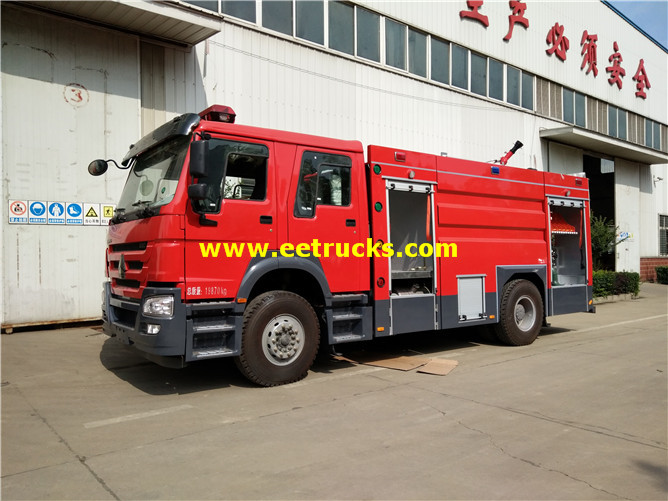 8m3 HOWO Heavy Duty Fire Trucks