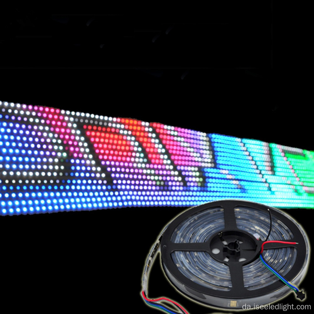 DMX programmerbar RGB LED pixel strip vandtæt