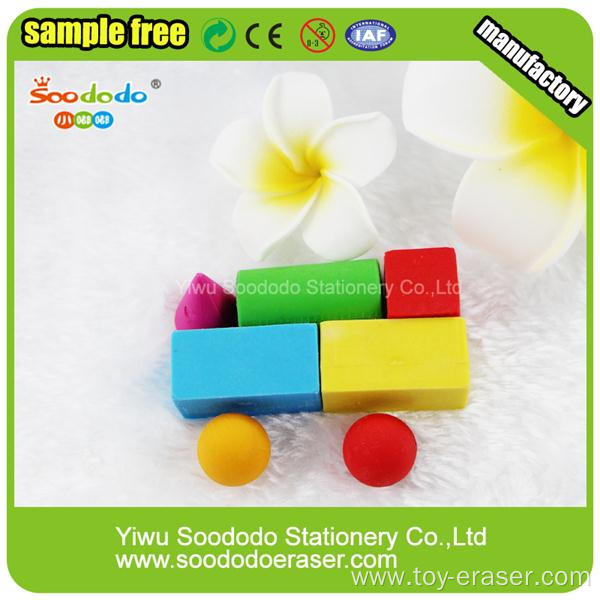 Car Children Building Block Toy Eraser