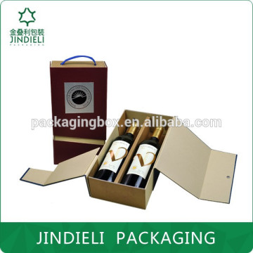 fancy cardboard wine box foldable package