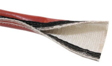 Silicone hose radiator fire guard sleeve