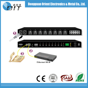15A 125V 3 pin 10 ports OEM USA network power controller network PDU