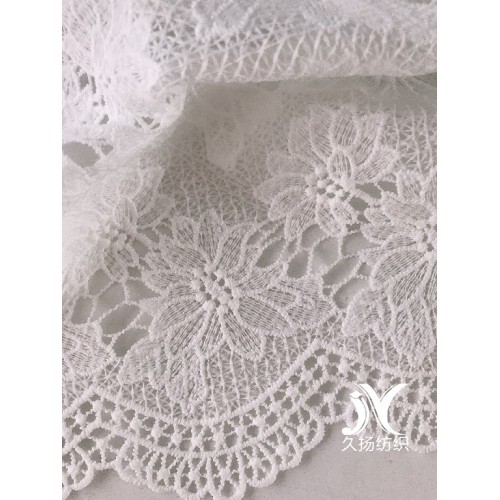 Embroidered Chemical Lace Fabric