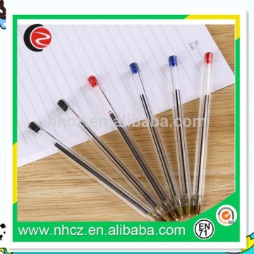 Plastic insert sleeve simple ball point pen