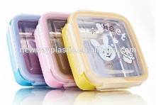 Microwavable clear food container