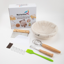 French Danish Baking Tool Set: Whisk, Scraper, Cutter, and Lame