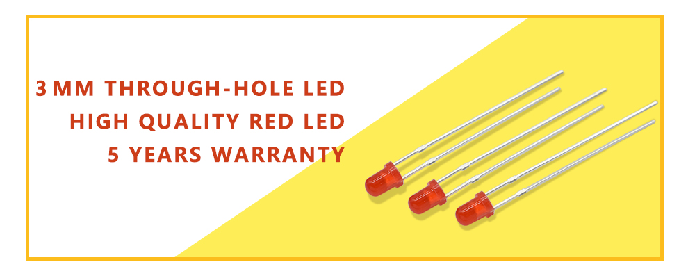 304URD 3mm red diffused LED with high quality