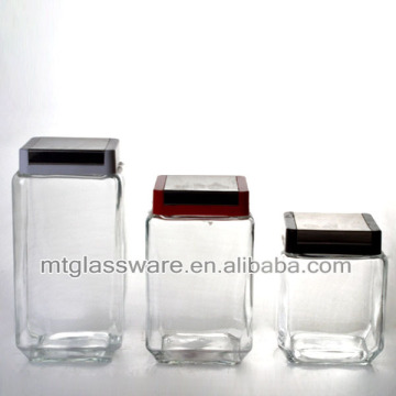 Clear ea coffee sugar juice glass canister set