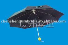 manual metal frame folding 3 part frame umbrella