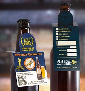 Custom Wine Beer Bottle Neck hanger Tags