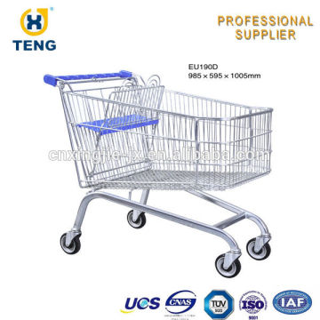 European Shopping Cart Plastic Folding Cart