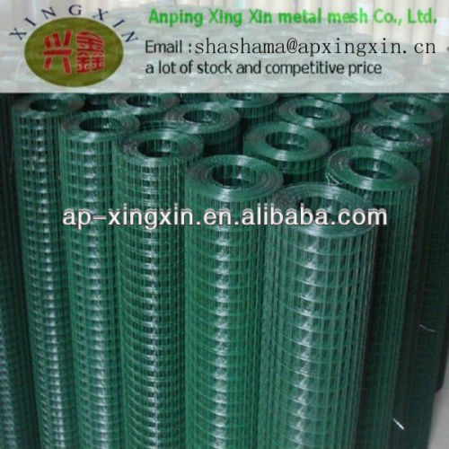 green plastic coating welded wire mesh(factory price)