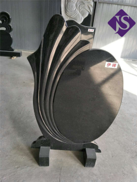 European/Russian Style Aboslute Black Granite Monument / Tombstone