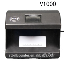 V1000 Fake Note Detector Machine With UV WM Magnifer Detectiion 200*120*160mm 110/220V
