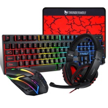 4 in 1 Combo: PC Gamer Set with Backlit Keyboard, Mouse, and Headset