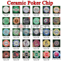 High Quality Customer 10g Professional Ceramic Poker Chips Casino Chips