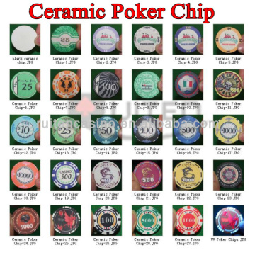 10g Professional Ceramic Poker Chips Custom Poker Chips 39*3.3MM