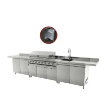 Barbecue Islands BBQ Gas Grill Storage Cabinet Outdoor Kitchen Island for Sale