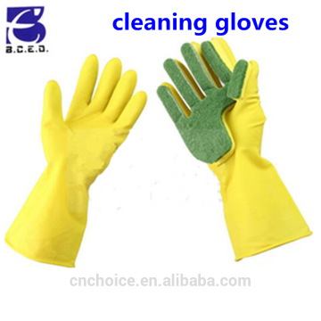 Five-finger sponge cleaning gloves kitchen latex gloves