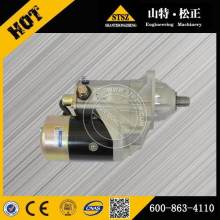 starter motor 600-863-4110 for Excavator accessories PC200-7