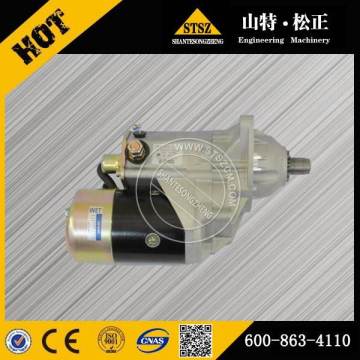 Starter Motor 600-863-4110 untuk Aksesori Penggali PC200-7