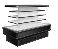 Mini Semi-Vertical Fruit & Vegetable Drink Refrigerator Display Cabinet