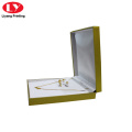 Luxury Hinge Jewelry Box with Custom Logo Printed