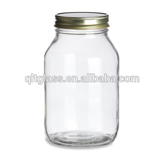 32 oz Eco Mason Glass Jar with Gold Lid