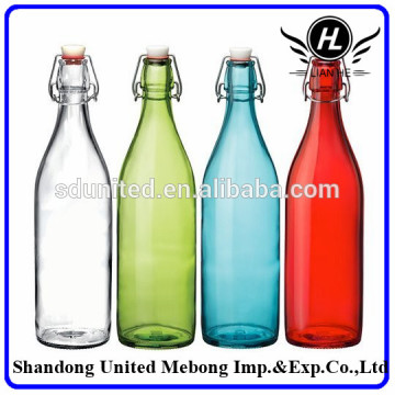 1000ml colored glass water bottle