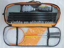 Hot selling badminton racket set 2 rackets 3 shuttlecocks 6 net post 1 net