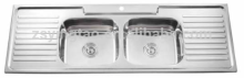 double board double bowl kitchen sink-YTD15050A