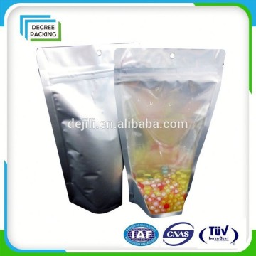 retort pouch with zipper/retort resistance pouch transparent plastic retort pouch