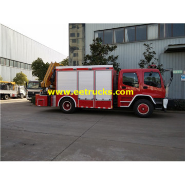 Camiones de bomberos ISUZU 6000L con grúas