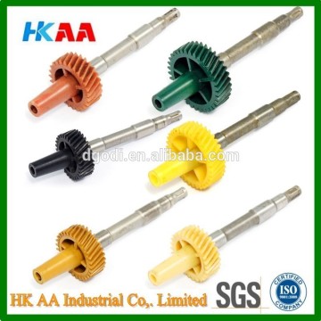 plastic gears and shaft, custom gears and shaft